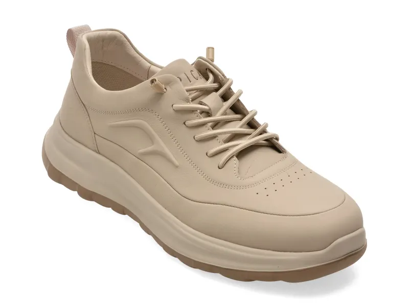 Pantofi sport EPICA gri, T2530, din piele naturala