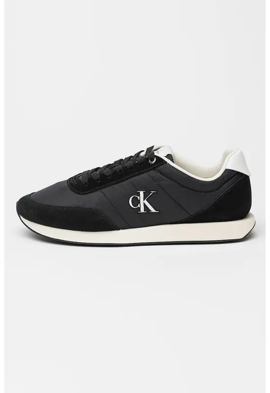 Pantofi sport low-cut Retro Runner - Negru/Alb murdar