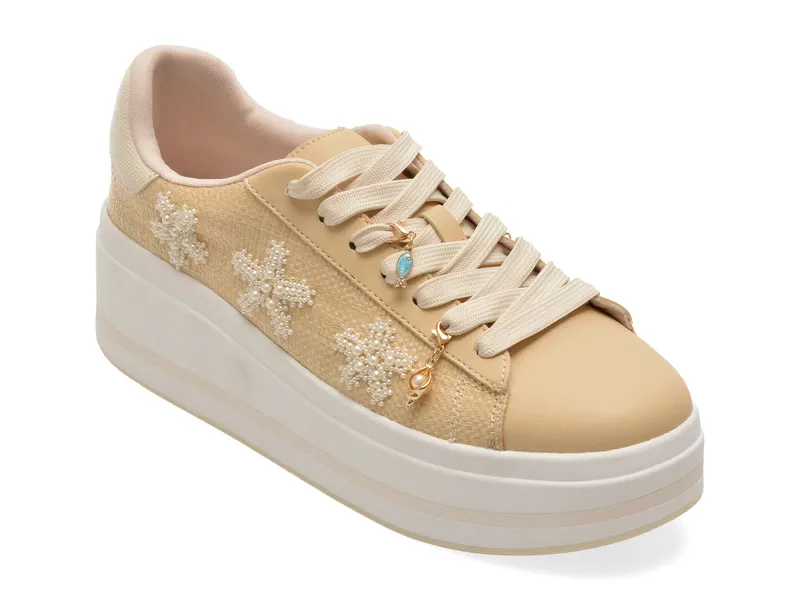 Pantofi sport ALDO bej, SOLAIR 101, din material textil
