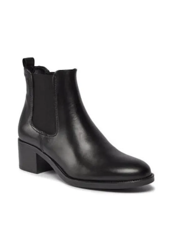 Botine dama 303136574 - Piele naturala - Negru -