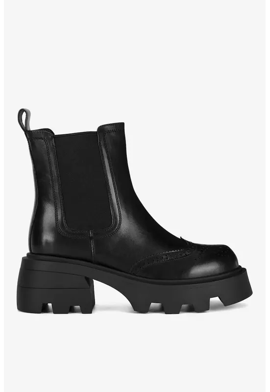 Ghete dama 5905588842040 - Piele naturala - Negru - Negru