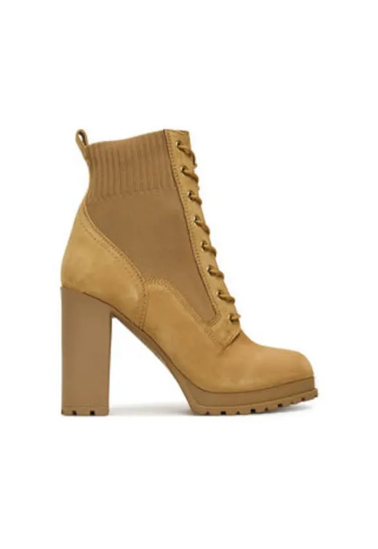 Botine dama - piele naturala - mustar
