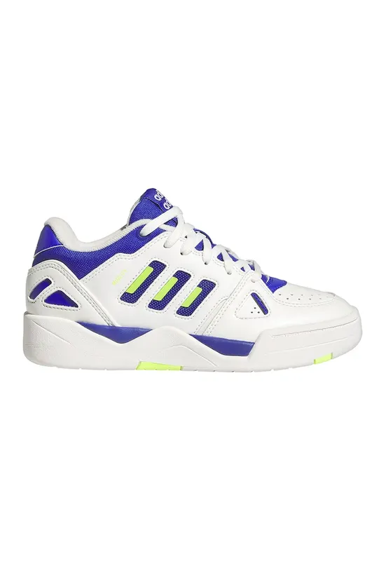 Pantofi sport de piele ecologica Midcity - Alb/Albastru royal