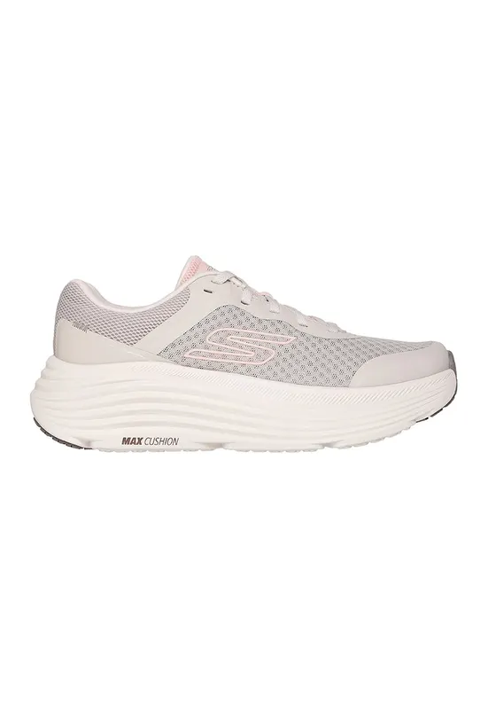Pantofi sport de plasa cu brant moale - pentru alergare Max - Maro taupe deschis/Roz
