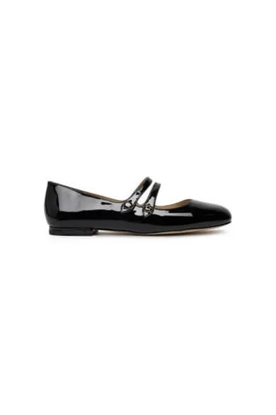 Balerini CX042 - Piele naturala - Negru - Negru