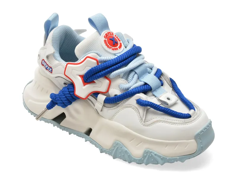 Pantofi sport albastri, 24126, din material textil