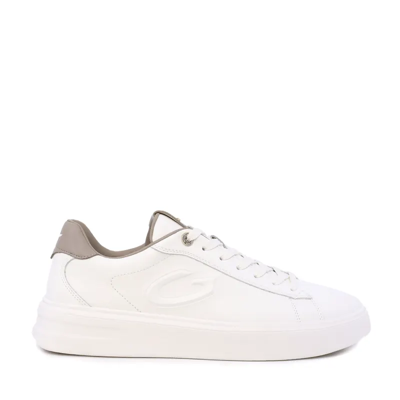 Sneakers bărbați Alberto Guardiani Aeris To albi din piele 811BP61046A
