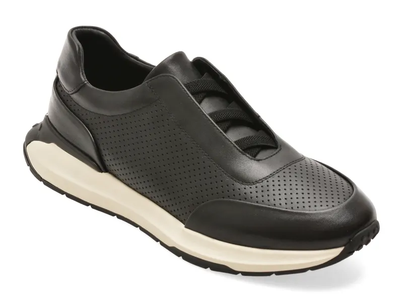 Pantofi sport EPICA negri, 59875, din piele naturala