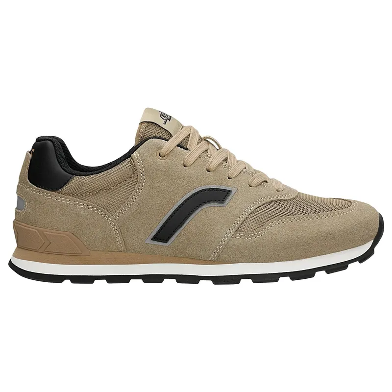 Sneakers unisex RELAKS bej cu elemente negre