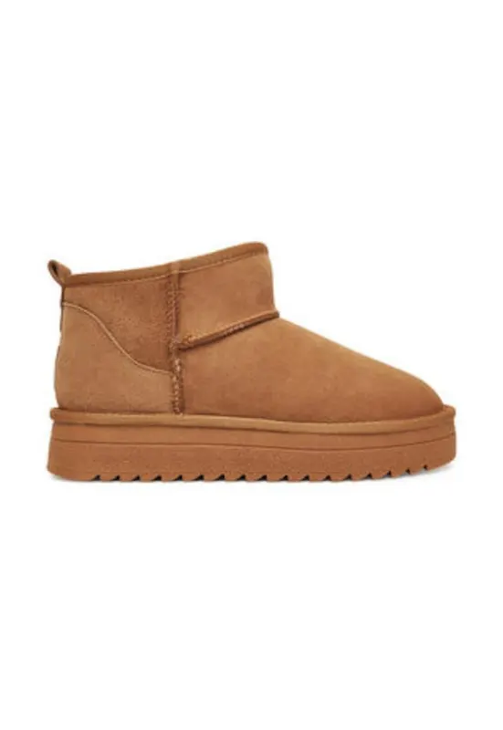 Ghete dama 305490834 - Piele naturala - Maro