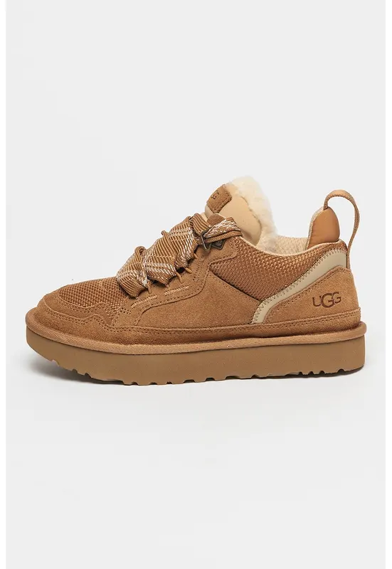 Pantofi sport cu insertii de piele intoarsa Lowmel - Maro