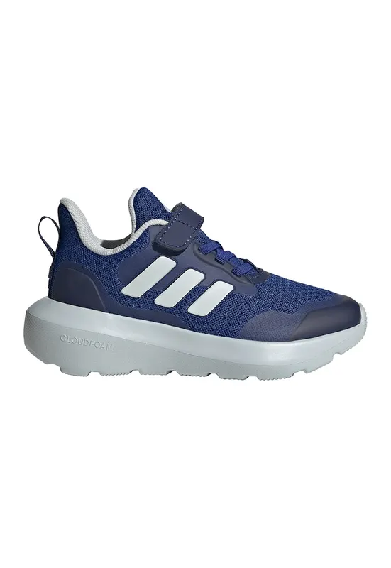 Pantofi sport cu talpa wedge si inchidere velcro Forta Run 3.0 - Alb/Albastru inchis