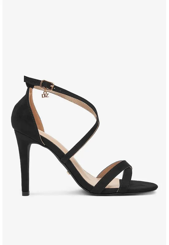 Sandale negre cu toc - Negru
