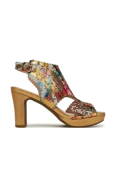 Sandale dama - HICAO 0423 - Piele naturala - Multicolor