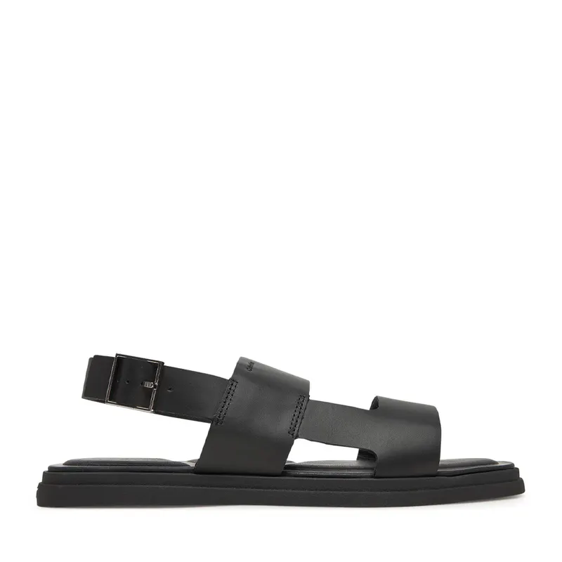 Sandale bărbați CK Calvin Klein negre din piele 2379BS1736N