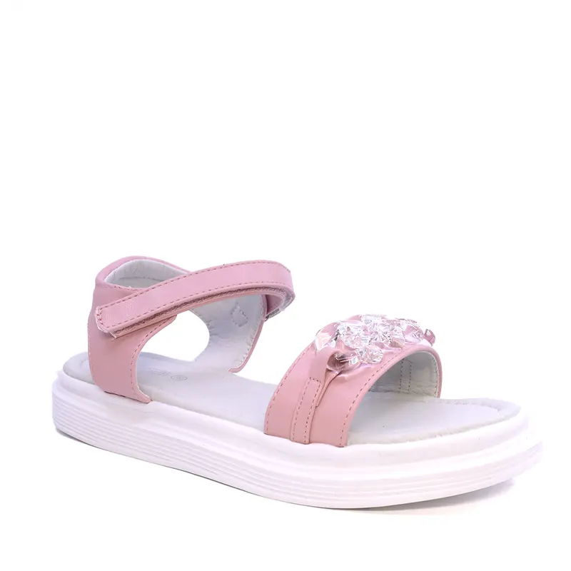 Sandale fete roz cu accesoriu decorativ 2579fs2310ro — imaginea 2