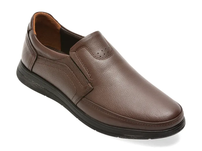 Pantofi BITE THE BULLET maro, BRL902, din piele naturala