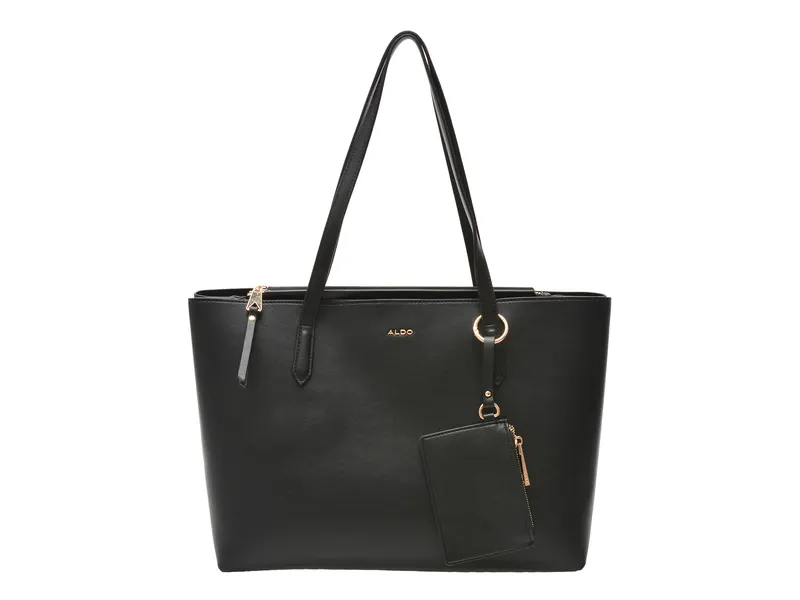 Geanta neagra, YSABELLE 001, din piele ecologica