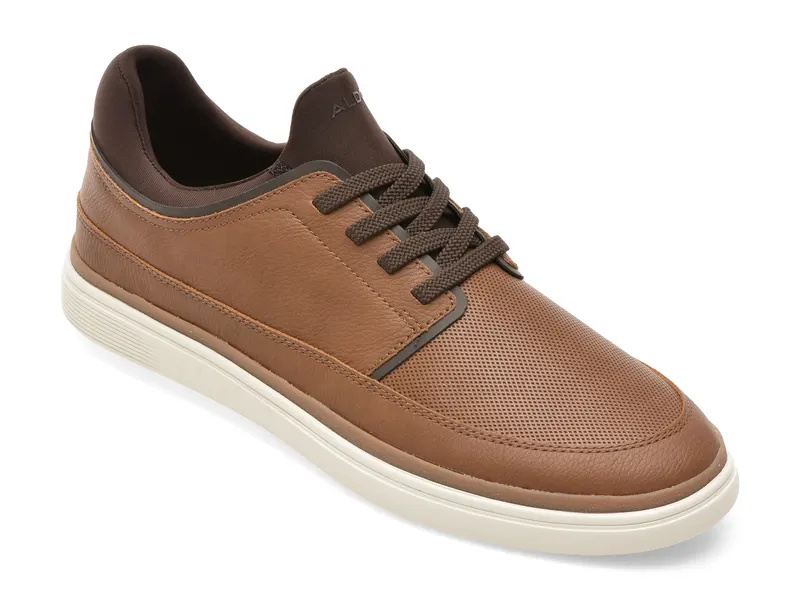 Pantofi sport maro, KURTIS 220, din piele ecologica