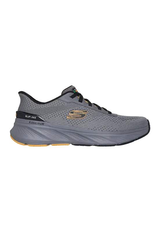 Pantofi sport slip-ins din plasa DLux Walker - Gri deschis/Galben sofran