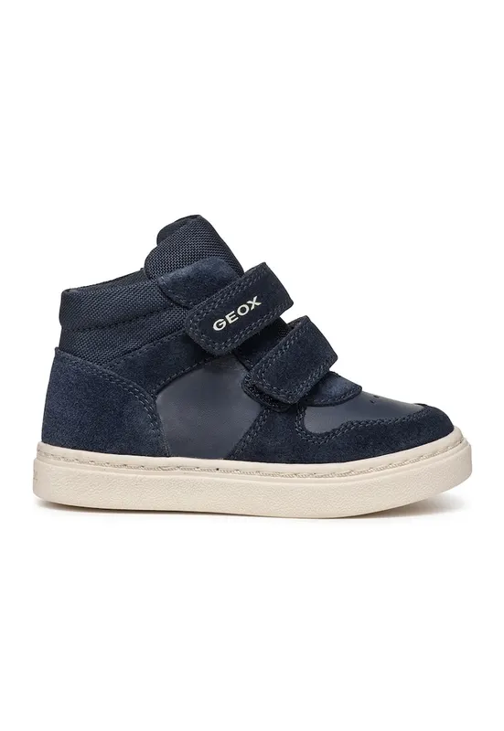 Pantofi sport din piele cu garnituri din plasa - Albastru ultramarin