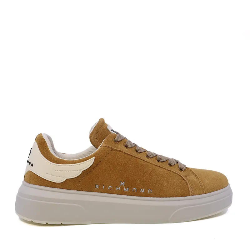 Pantofi bărbați JOHN RICHMOND cognac din piele întoarsă cu logo 2260BP29100VCO
