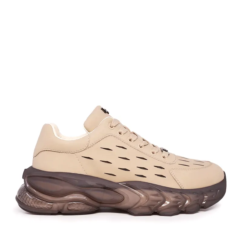 Sneakers bărbați Enzo Bertini bej din piele naturală 3867BPF970BE