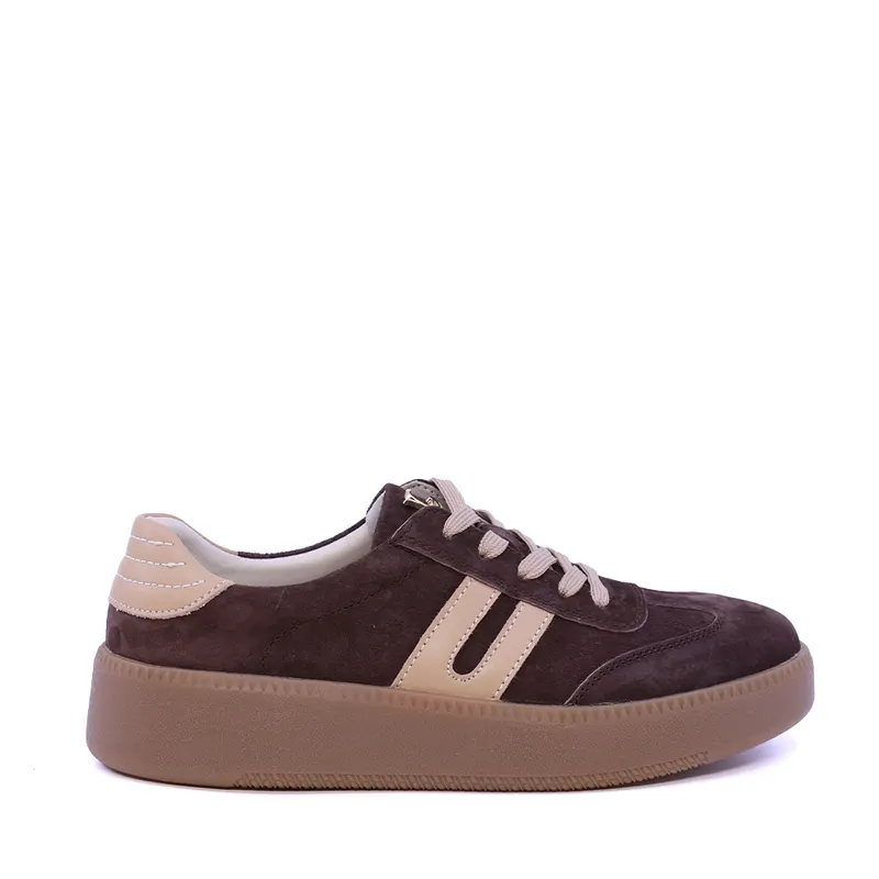 Sneakers femei Luca di Gioia maro din piele 1292DP1120VTDM