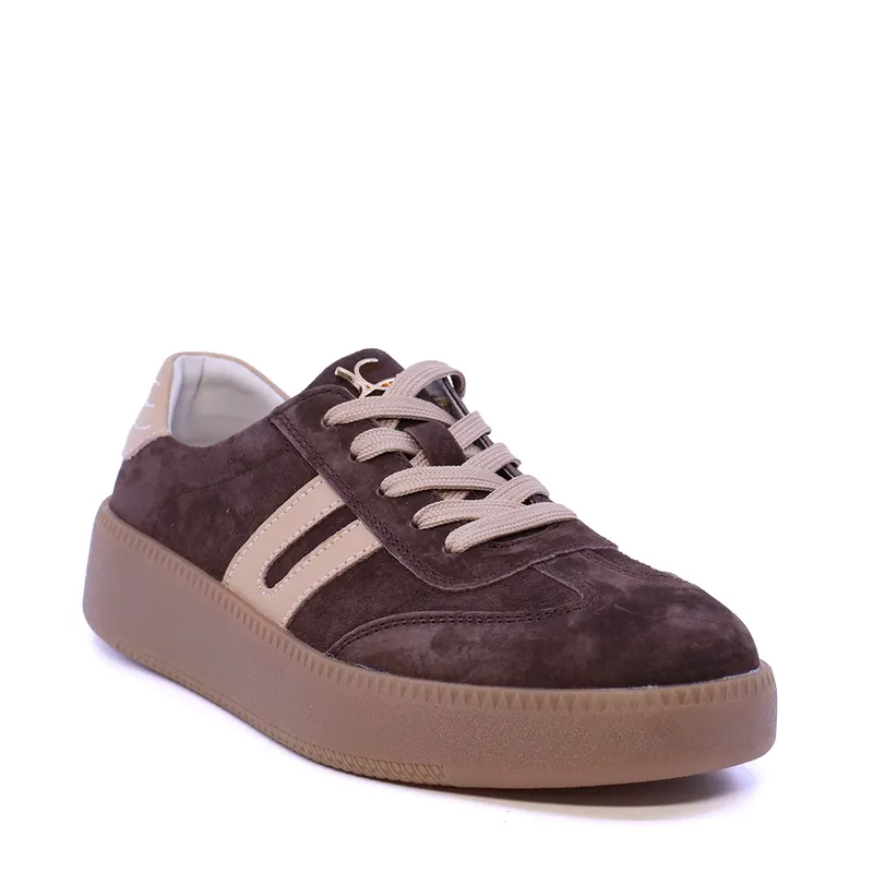 Sneakers femei Luca di Gioia maro din piele 1292DP1120VTDM — imaginea 2