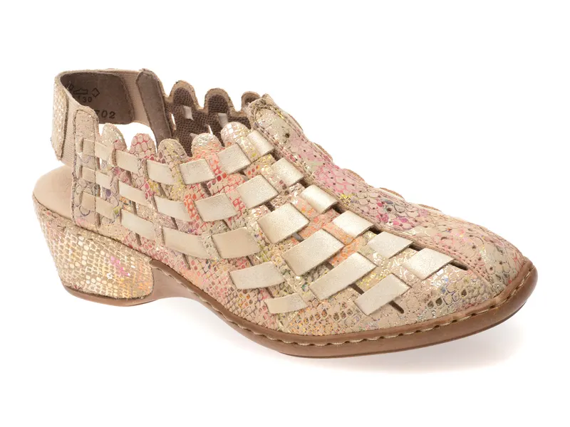Pantofi RIEKER multicolor, 47156, din piele ecologica