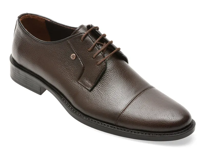 Pantofi eleganti BITE THE BULLET maro, BRL918, din piele naturala