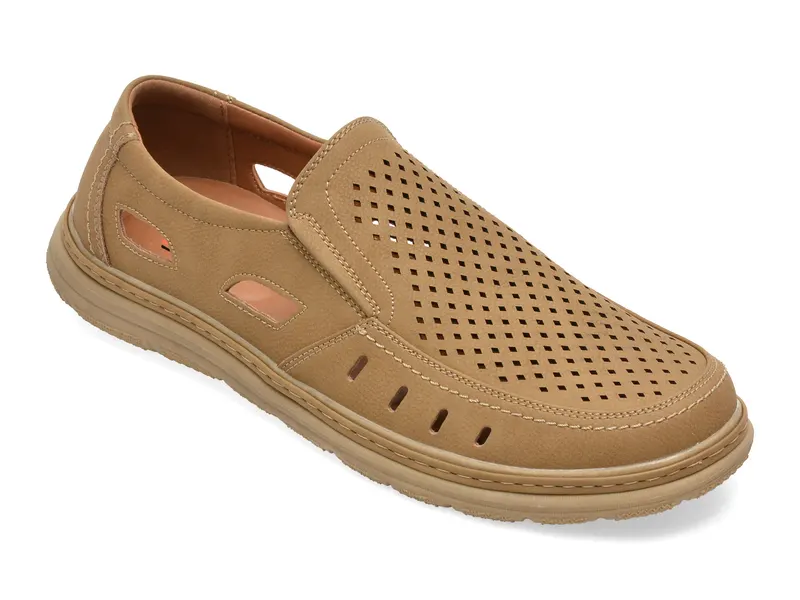 Pantofi BITE THE BULLET maro, XL1053, din piele naturala