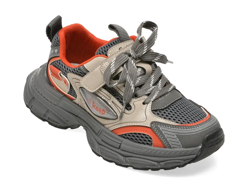 Pantofi sport SELECTION KIDS gri, 61090, din piele ecologica
