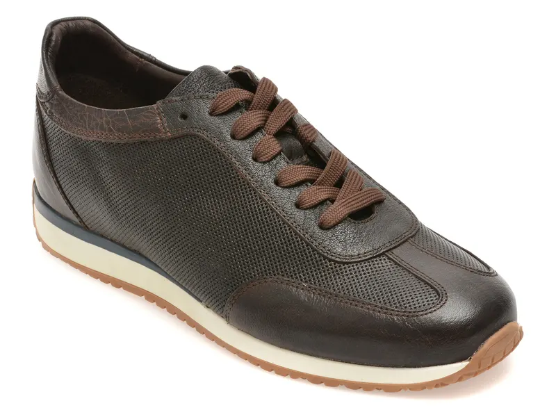 Pantofi sport RELAX maro, 9111, din piele naturala