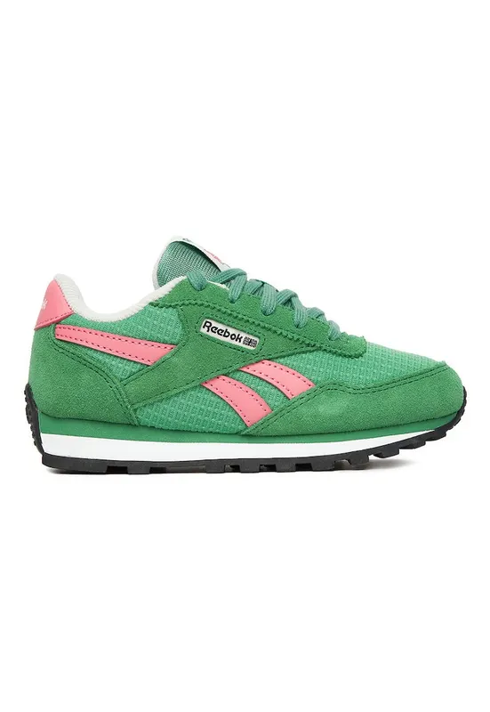 Tenisi sport copii - piele naturala - verde