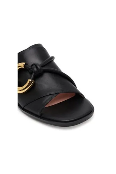 Slapi dama - SGH 17 01 01 001 - Piele naturala - Negru