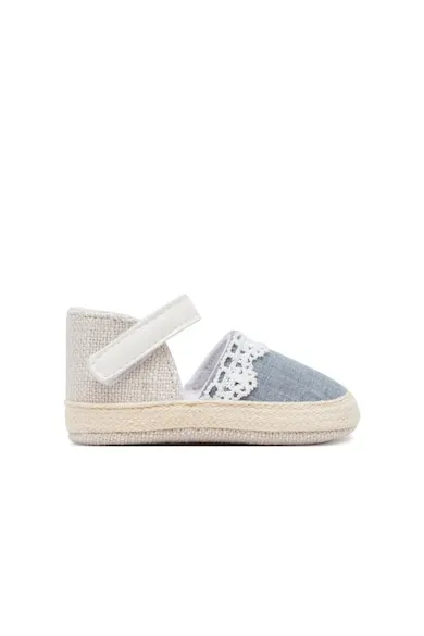 Espadrile fete 9901 - Textil - Bej/Albastru