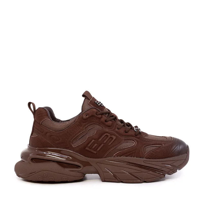 Sneakers bărbați Enzo Bertini maro din piele 3660bp591m