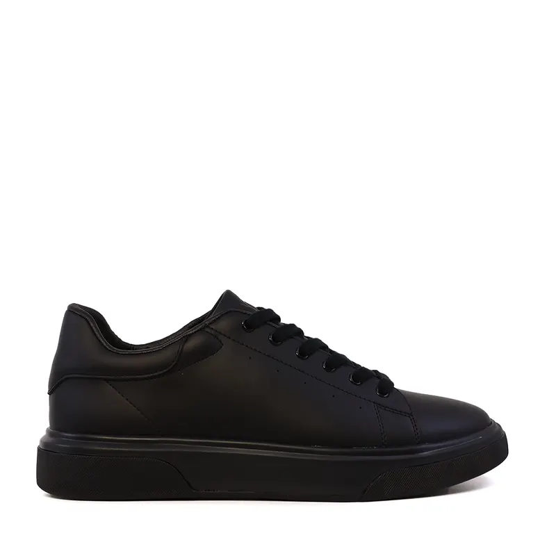 Sneakers ușori bărbați Luca di Gioia negri din piele 1321BP1410N
