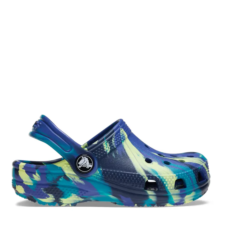 Saboți băieți CROCS Classic Marbled Clog navy 3901MSL207464BL