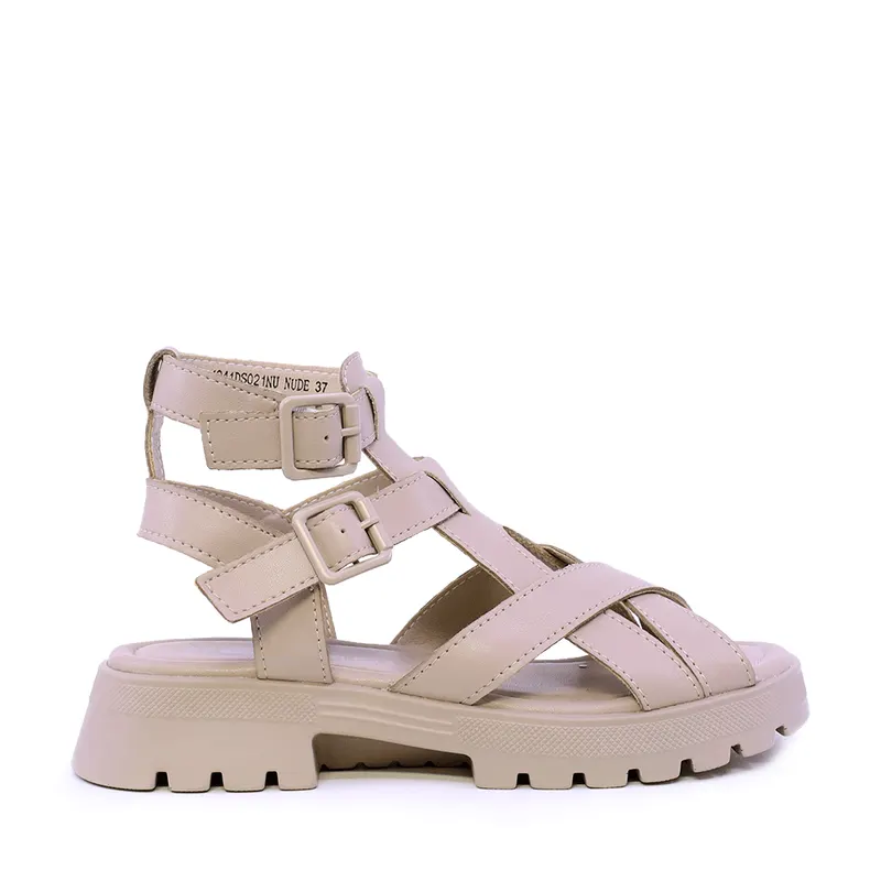 Sandale femei nude din piele 1941DS021NU