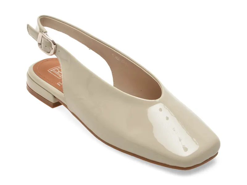 Pantofi eleganti FLAVIA PASSINI gri, PT1485, din piele naturala lacuita