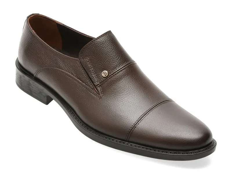 Pantofi eleganti BITE THE BULLET maro, BRL820, din piele naturala