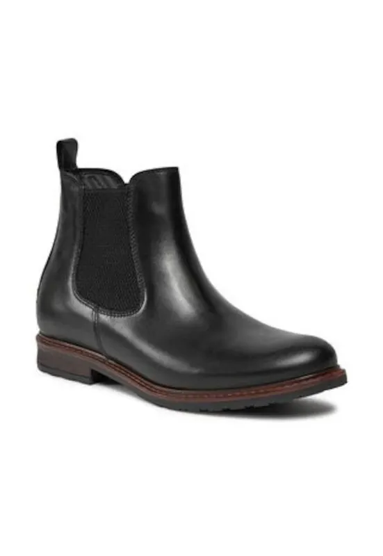 Botine dama 303142605 - Piele naturala - Negru -