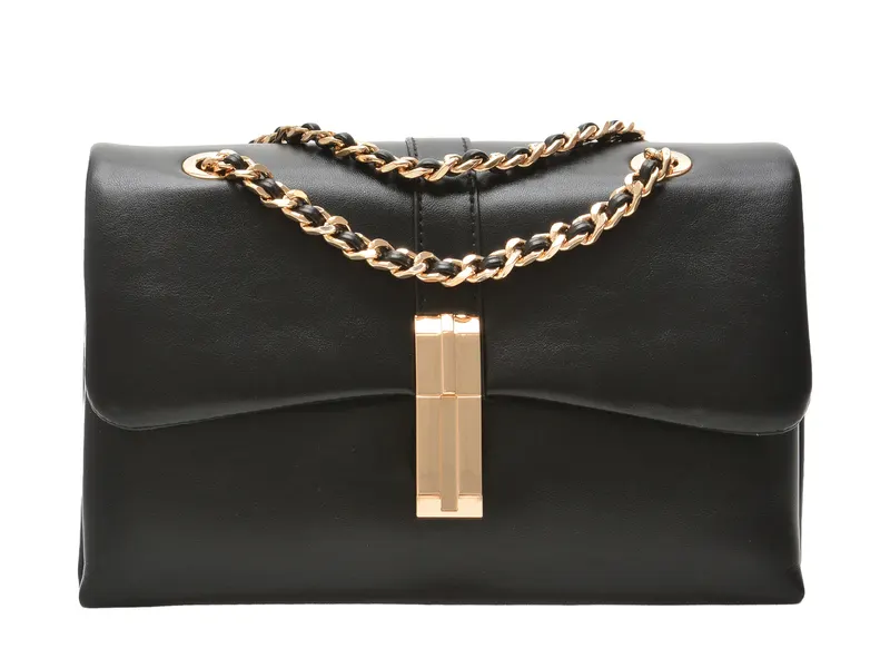 Geanta neagra, ALICIE 001, din piele ecologica