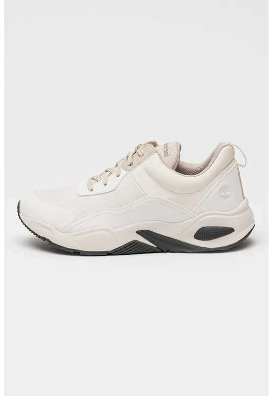 Pantofi sport cu garnituri de piele Delphiville - Alb
