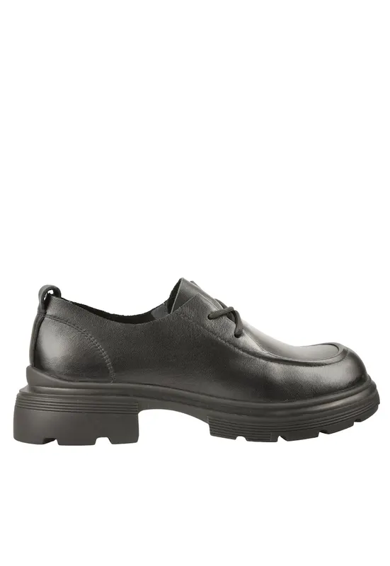 Pantofi casual - dama - KM 6716 negru - piele naturala