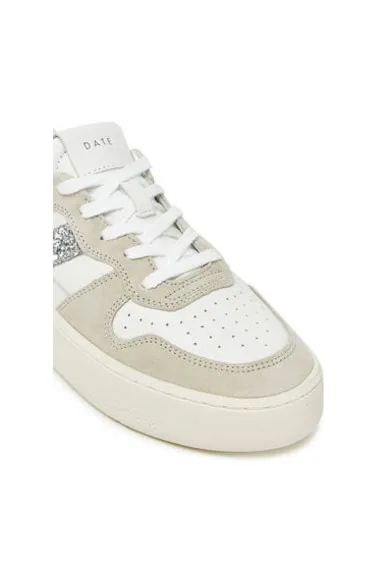 Pantofi sport dama - W421-CP-VC - D A T E - Piele naturala - Alb