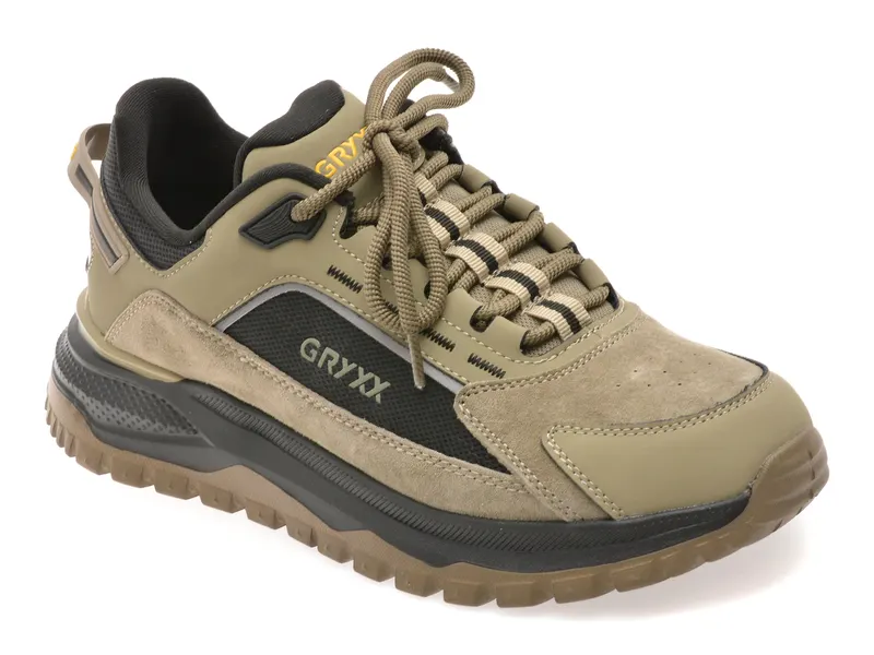 Pantofi sport verzi, 33039, din piele ecologica