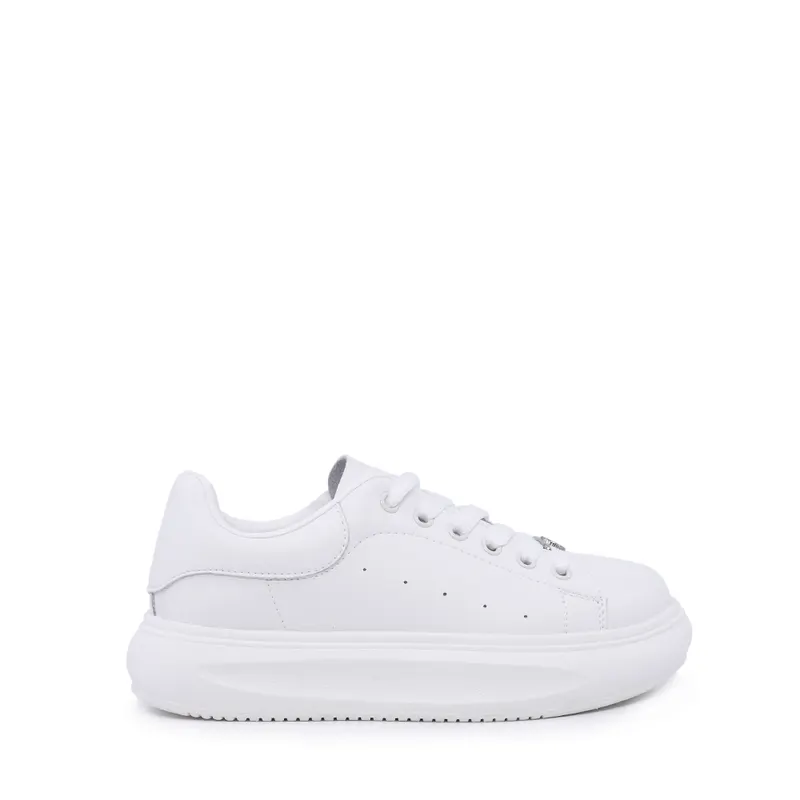 Sneakers copii albi din piele 3791mp319a